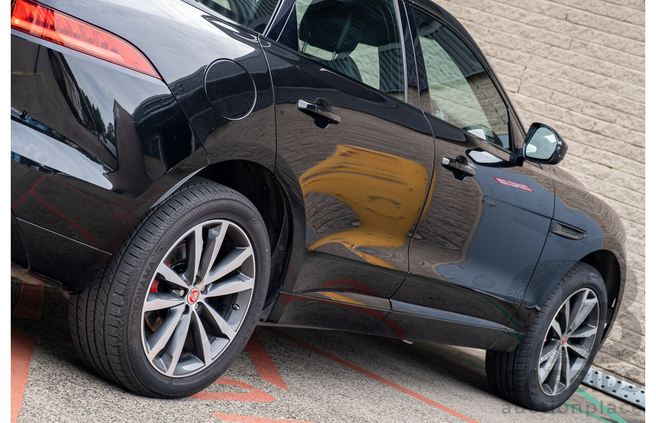 3/2017 Jaguar F-Pace 30d S (AWD) X761 4d Wagon Ultimate Black Turbo Diesel V6 3.0L