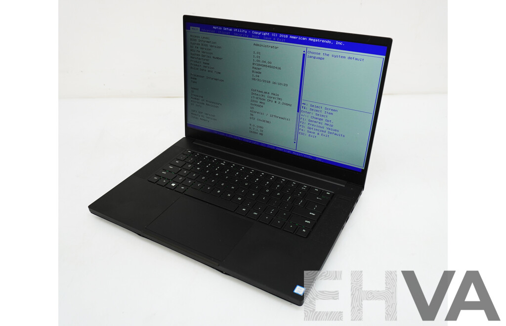 Razer Blade 15 (RZ209-0205E75) Intel Core I7 (8750H) 2.60GHz-5.00GHz 6-Core CPU  15-Inch Gaming Laptop