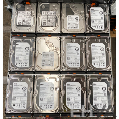 Dell (E08J) PowerVault MD3460 60-Bay SAS Storage Array W/ 294TB of Total Storage