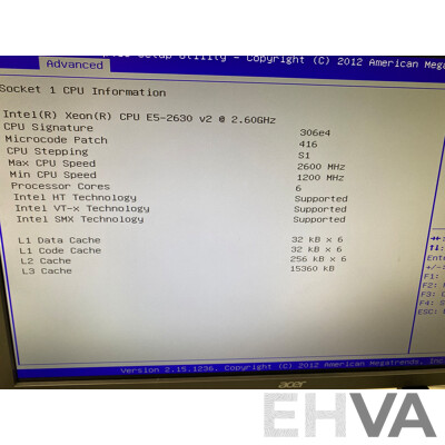 Nutanix (NX-6000) 2RU Dual-Node Server W/ 1x Intel Xeon (2630 V2) 2.6GHz-3.1GHz 6-Core CPU Node