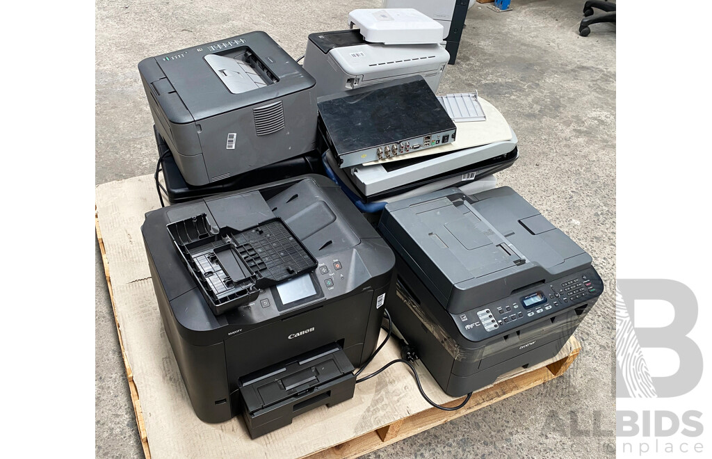 Pallet Lot of Assorted Printers