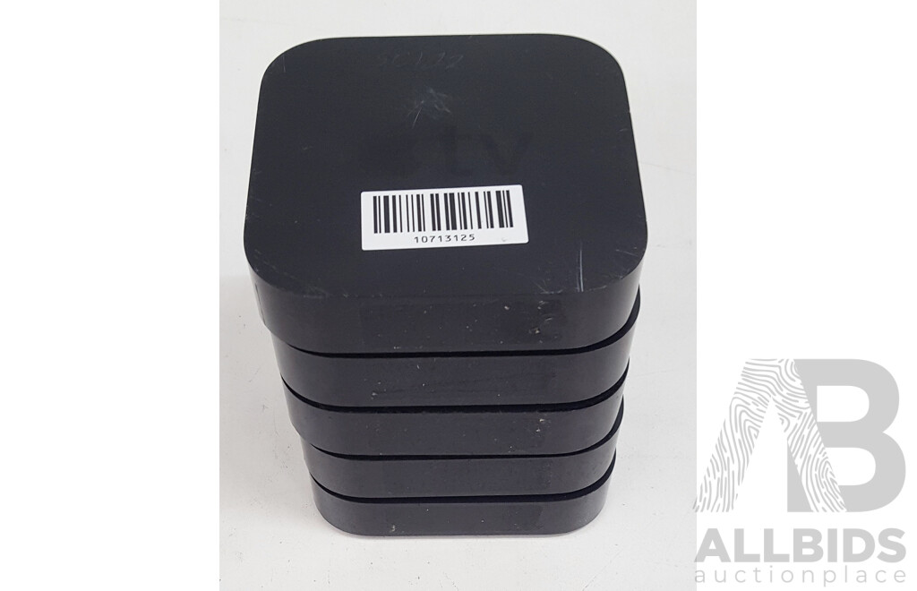 Apple TV (A1427) 3rd Generation HD Media Streamer - Lot of Five