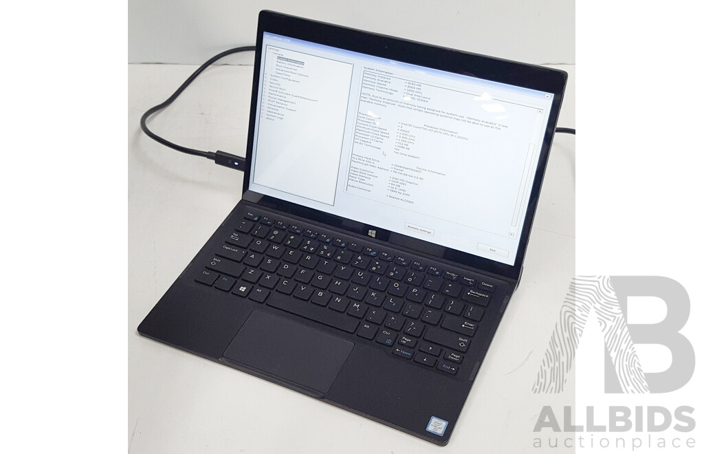 Dell Latitude 7275 Intel Core m7 (6Y75) 1.20GHz-3.10GHz 2-Core CPU 12.5-Inch Touchscreen Detachable Laptop