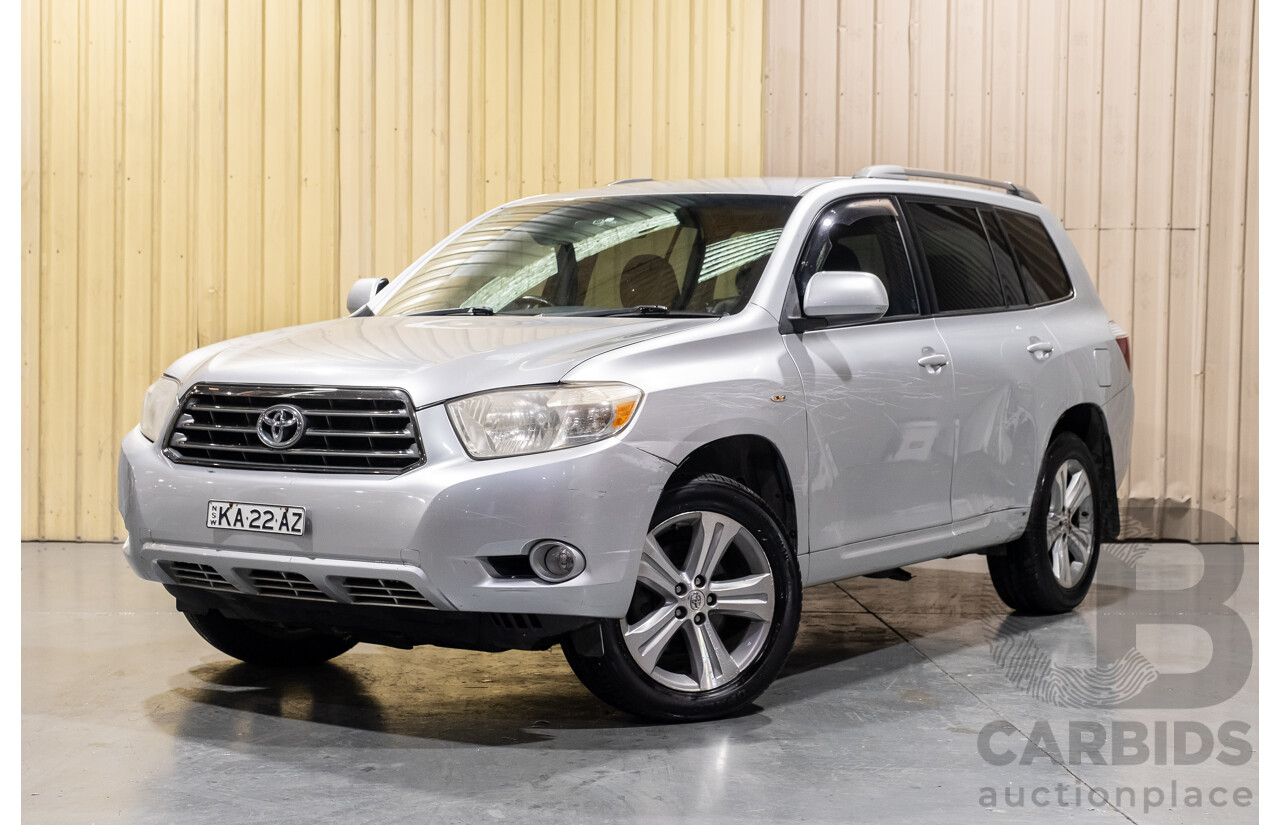 10/2008 Toyota Kluger KX-S (4x4) GSU45R 4d Wagon Silver 3.5L - 7 Seater