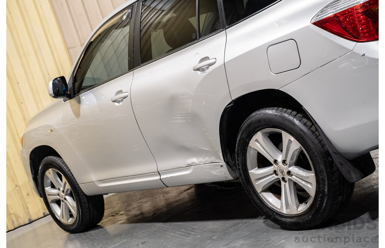 10/2008 Toyota Kluger KX-S (4x4) GSU45R 4d Wagon Silver 3.5L - 7 Seater