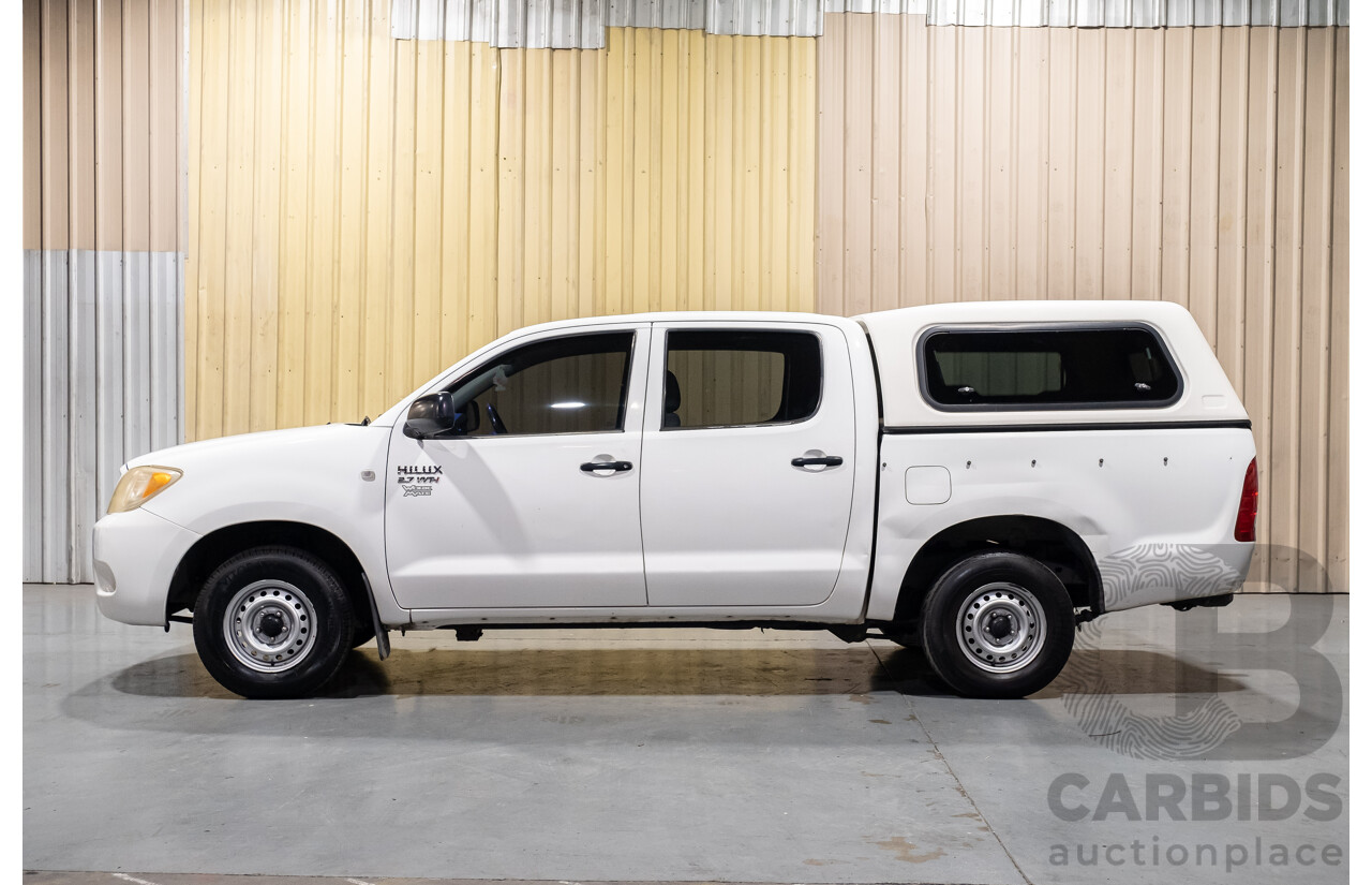 3/2005 Toyota Hilux  RZN149R Dual Cab P/Up Workmate White 2.7L