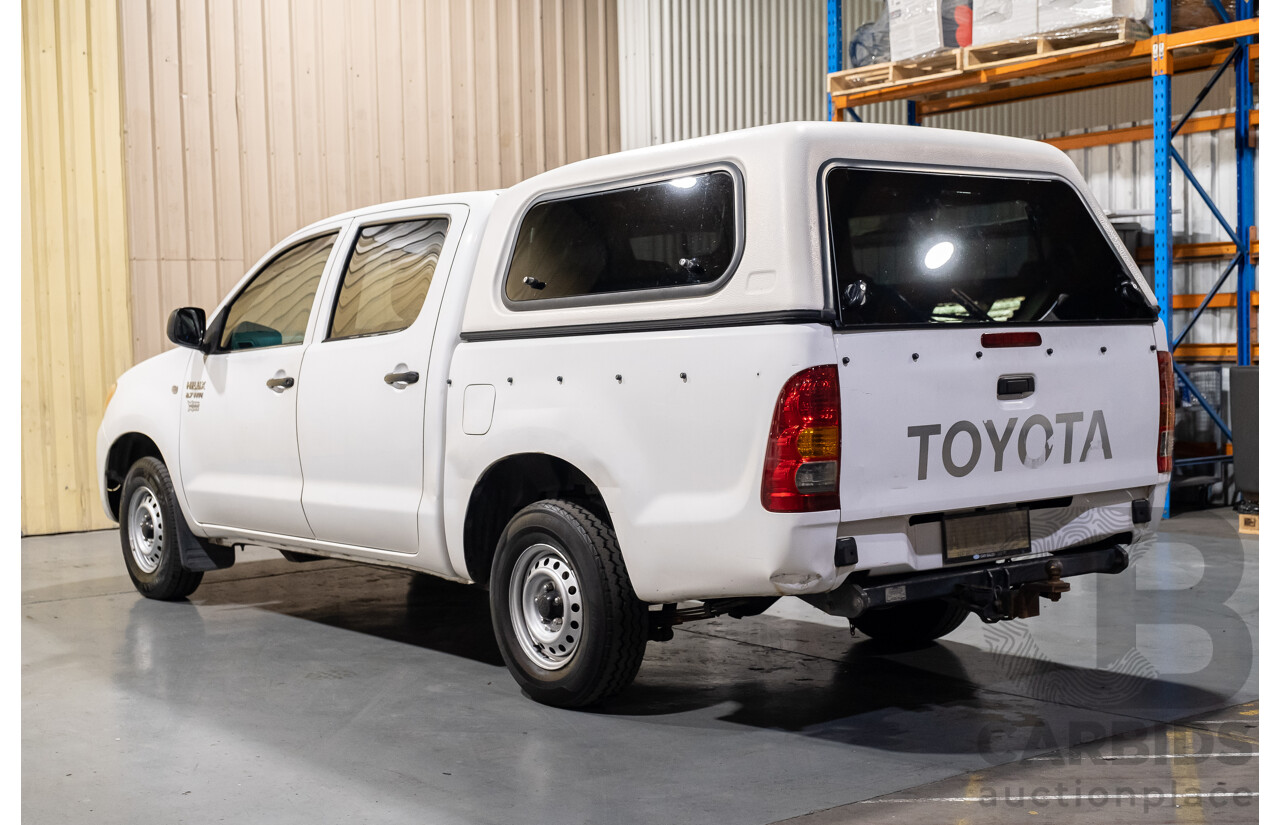 3/2005 Toyota Hilux  RZN149R Dual Cab P/Up Workmate White 2.7L