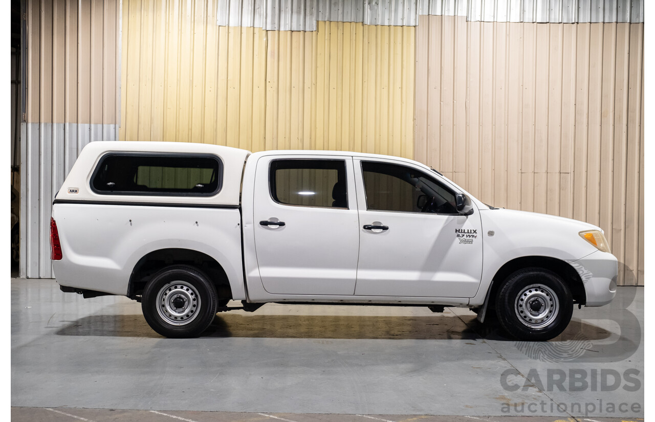 3/2005 Toyota Hilux  RZN149R Dual Cab P/Up Workmate White 2.7L