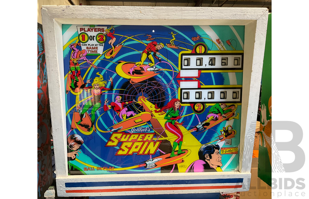 SUPER SPIN (D. Gottlieb & Co) Pinball Machine