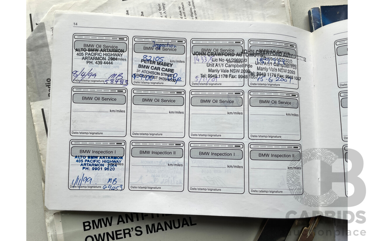 5/1994 Bmw 525i  4d Sedan Grey 2.5L