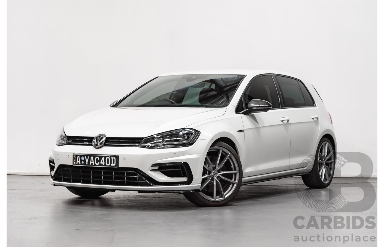 11/2017 Volkswagen Golf R MK 7.5 Wolfsburg Edition AU 5d Hatchback White 2.0L Turbo