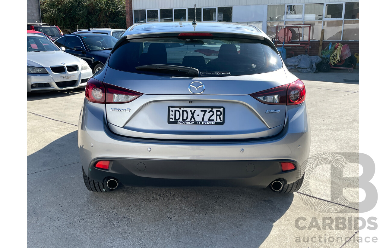 12/2015 Mazda Mazda3 SP25 BM MY15 5d Hatchback Silver 2.5L