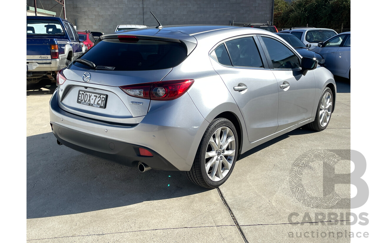 12/2015 Mazda Mazda3 SP25 BM MY15 5d Hatchback Silver 2.5L