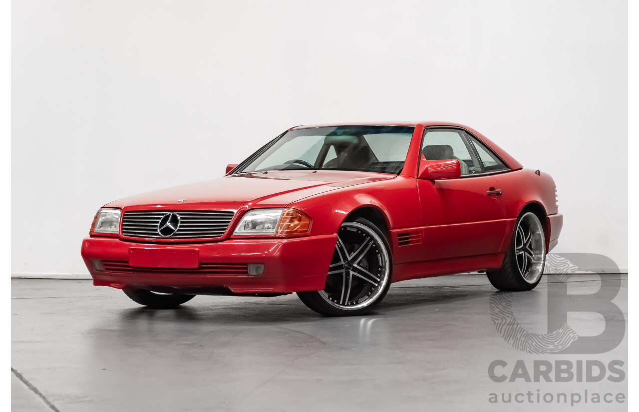 7/1990 Mercedes-Benz 500 SL  2d Convertible Red 5.0L V8
