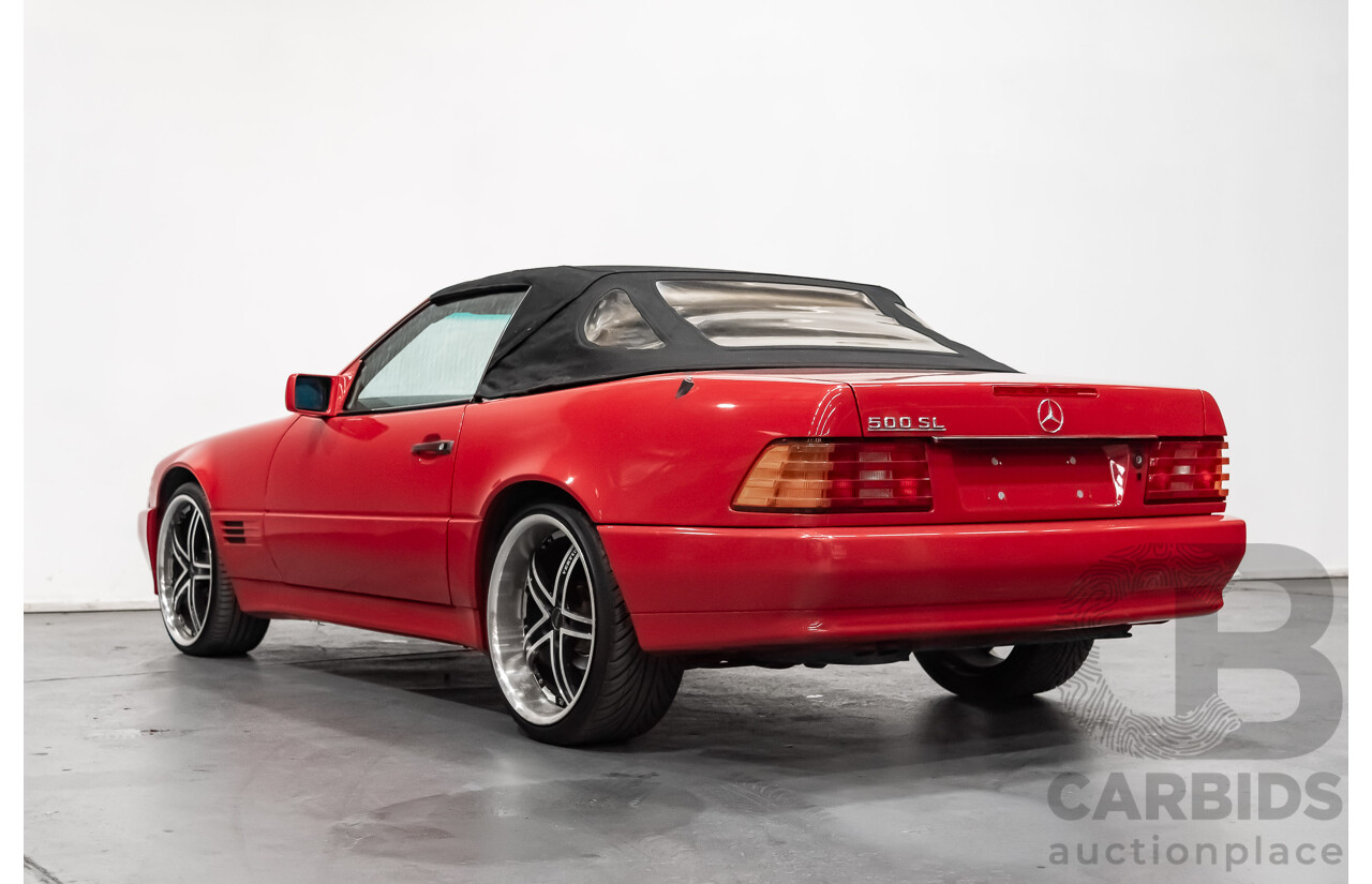 7/1990 Mercedes-Benz 500 SL  2d Convertible Red 5.0L V8