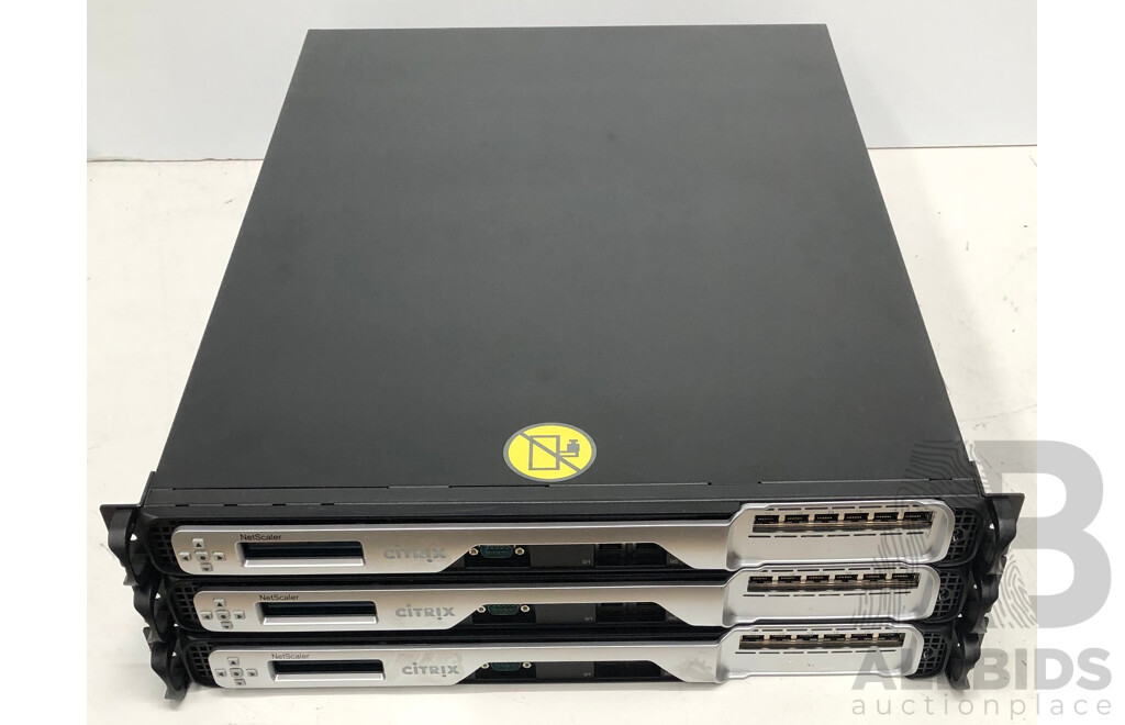 Citrix (NS 6xCu) NetScaler Network Appliance - Lot of Three