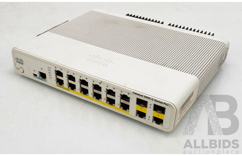 Cisco (WS-C2960C-12PC-L) Catalyst 2960-C Series 8-Port Fast Ethernet Switch