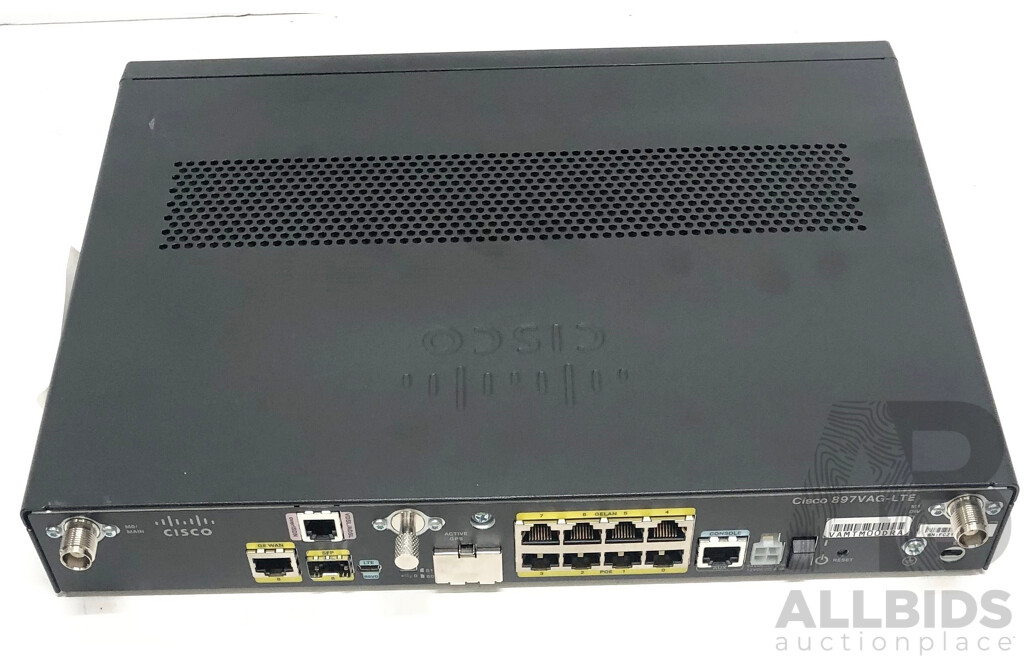 Cisco (C897VAG-LTE-GA-K9) 800 Series - Lot 1524893 | ALLBIDS