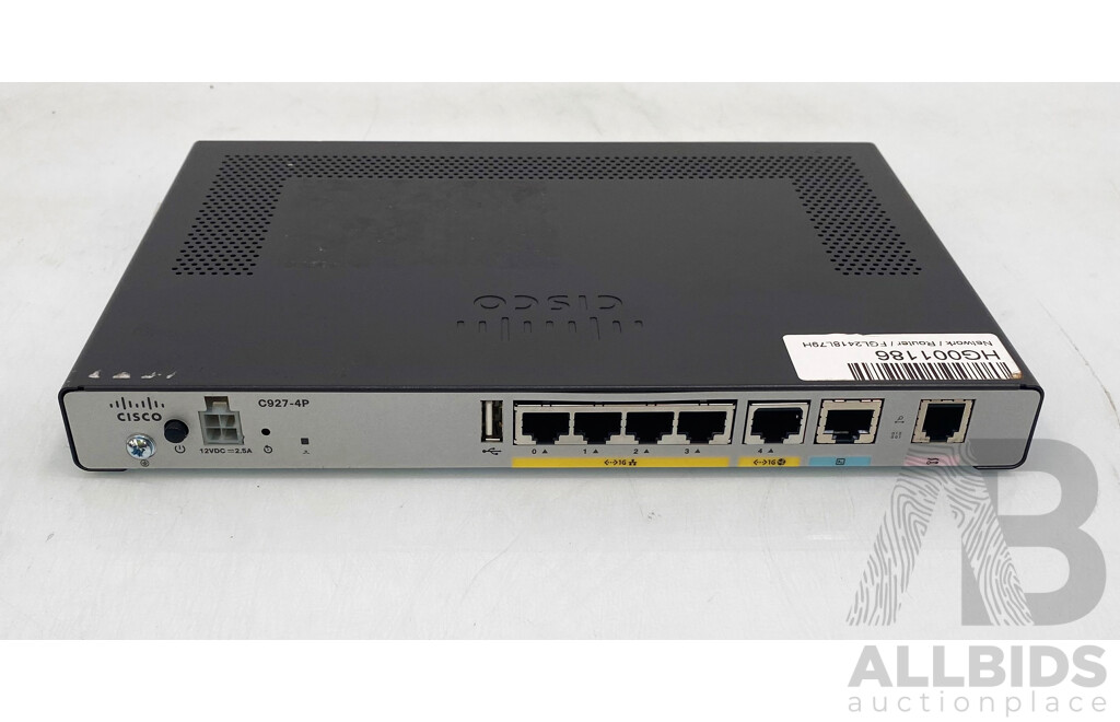 Cisco (C927-4P)  Cisco 900 Series Intergrated Service Router