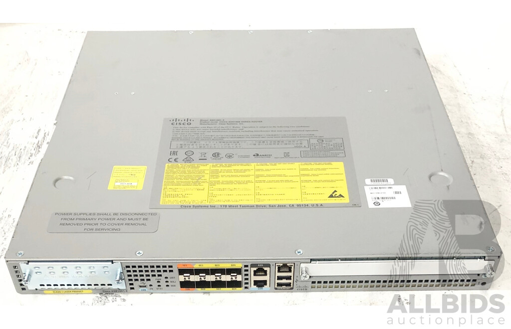 Cisco (ASR1001-X) ASR 1000 Series Router