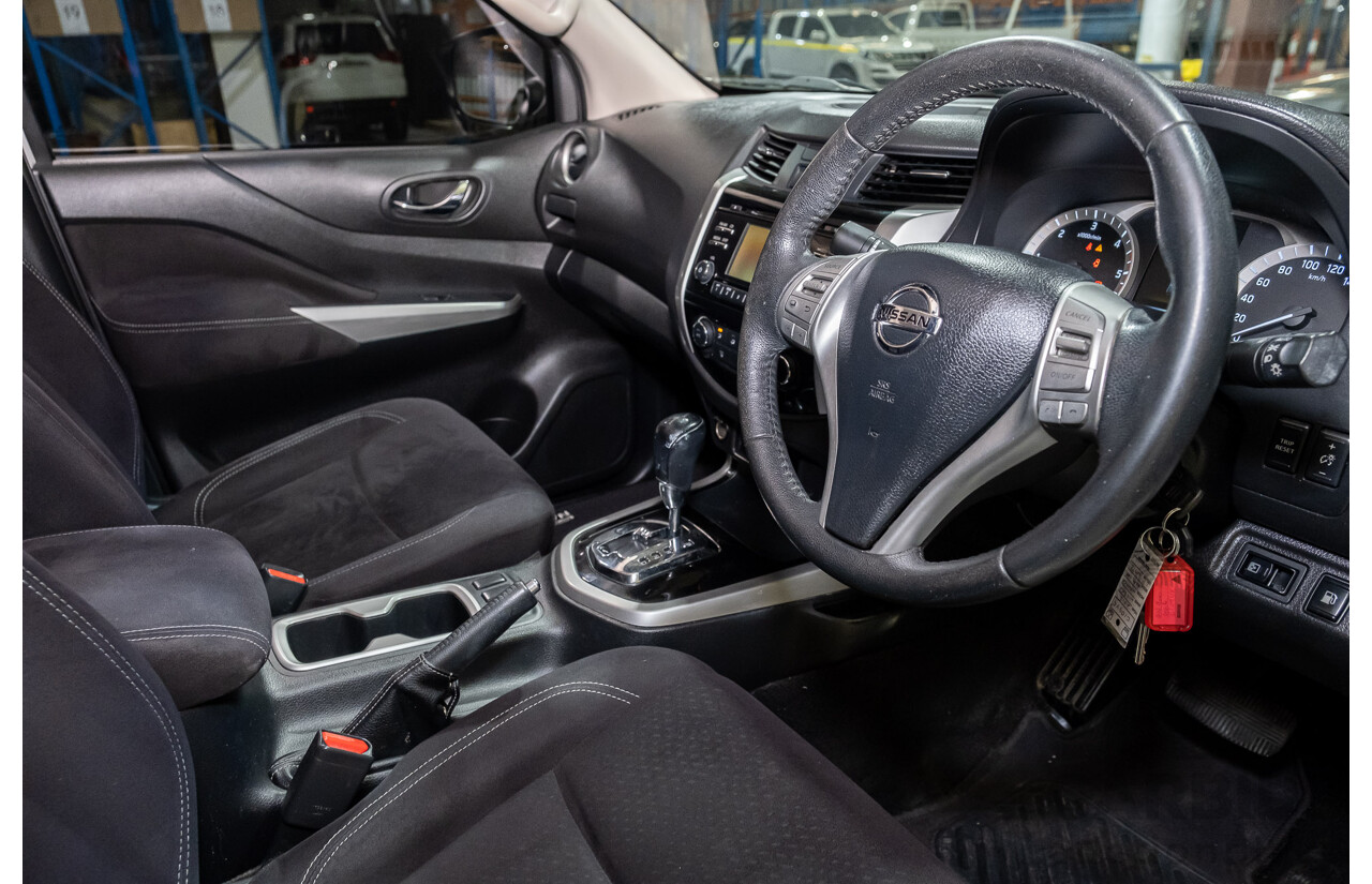 8/2015 Nissan Navara ST (4x2) NP300 D23 Dual Cab Utility White 2.3L