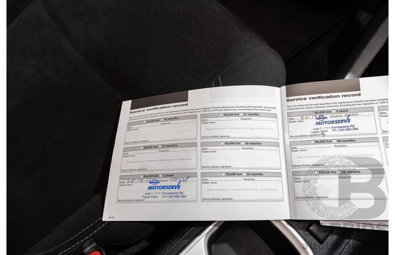 8/2015 Nissan Navara ST (4x2) NP300 D23 Dual Cab Utility White 2.3L