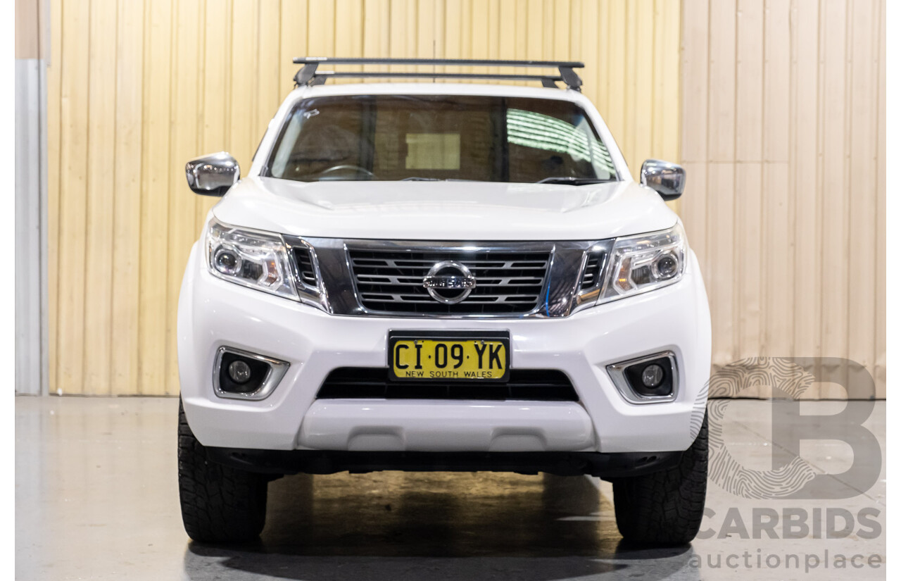 8/2015 Nissan Navara ST (4x2) NP300 D23 Dual Cab Utility White 2.3L