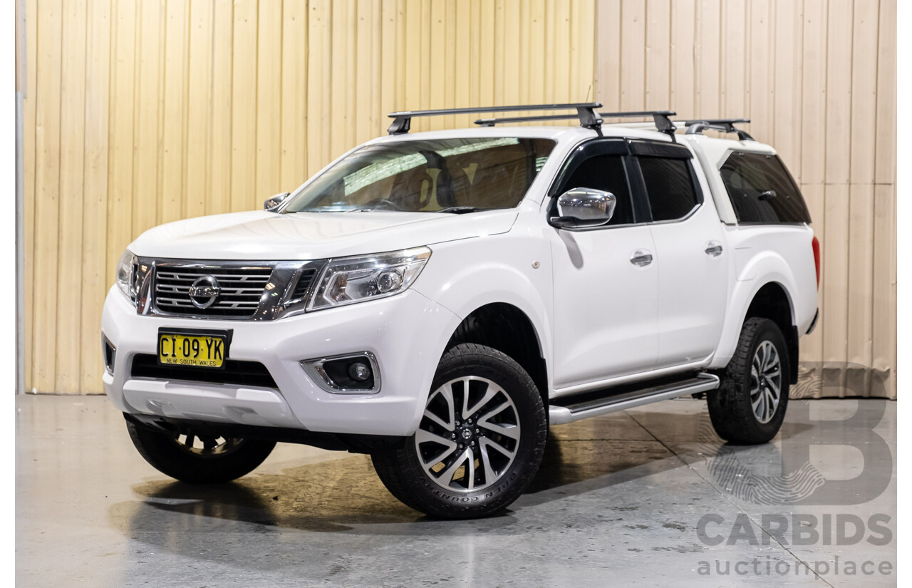 8/2015 Nissan Navara ST (4x2) NP300 D23 Dual Cab Utility White 2.3L