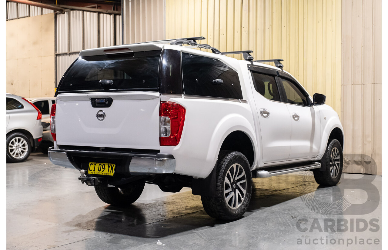 8/2015 Nissan Navara ST (4x2) NP300 D23 Dual Cab Utility White 2.3L