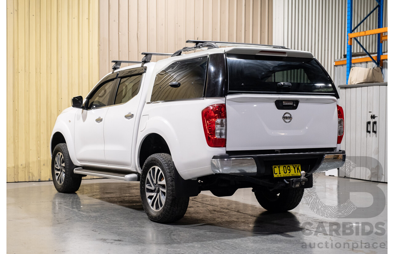 8/2015 Nissan Navara ST (4x2) NP300 D23 Dual Cab Utility White 2.3L