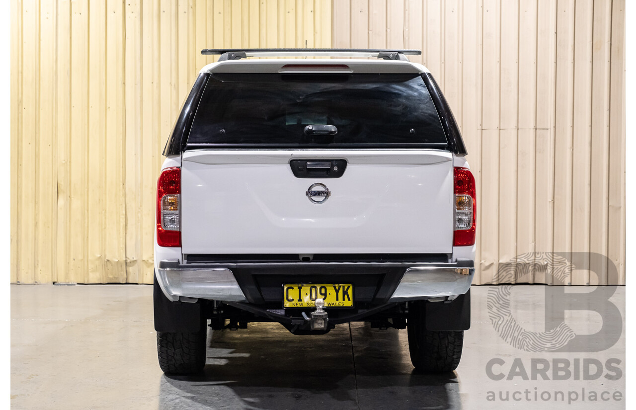 8/2015 Nissan Navara ST (4x2) NP300 D23 Dual Cab Utility White 2.3L