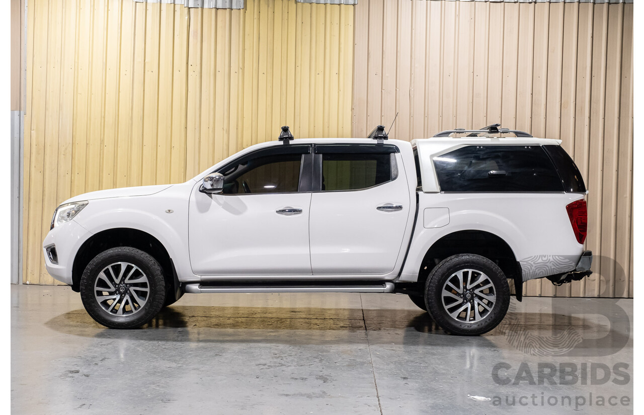 8/2015 Nissan Navara ST (4x2) NP300 D23 Dual Cab Utility White 2.3L