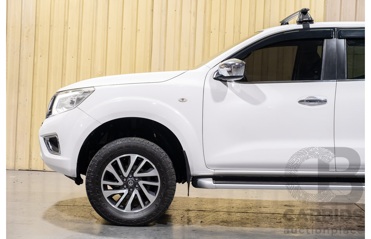 8/2015 Nissan Navara ST (4x2) NP300 D23 Dual Cab Utility White 2.3L