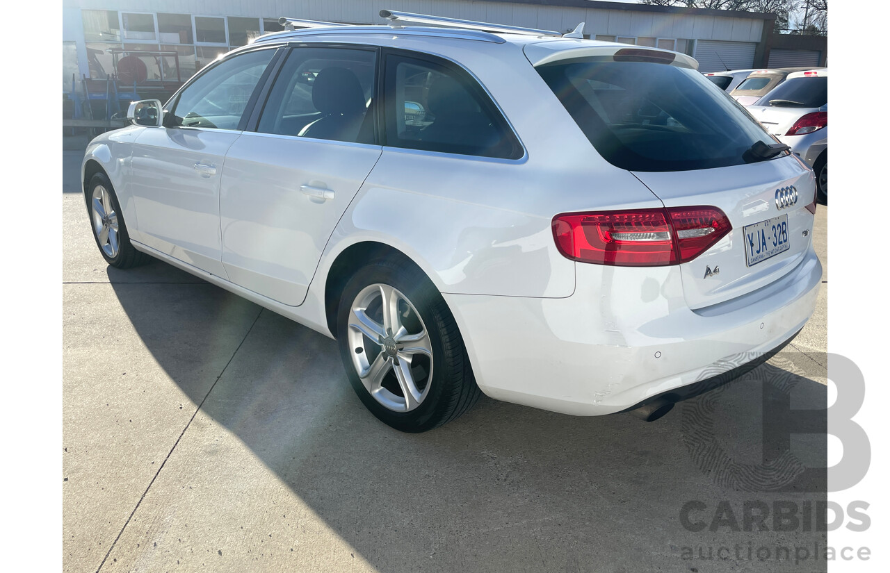 5/2012 Audi A4 1.8 TFSI Avant B8 (8K) MY12 4d Wagon White 1.8L