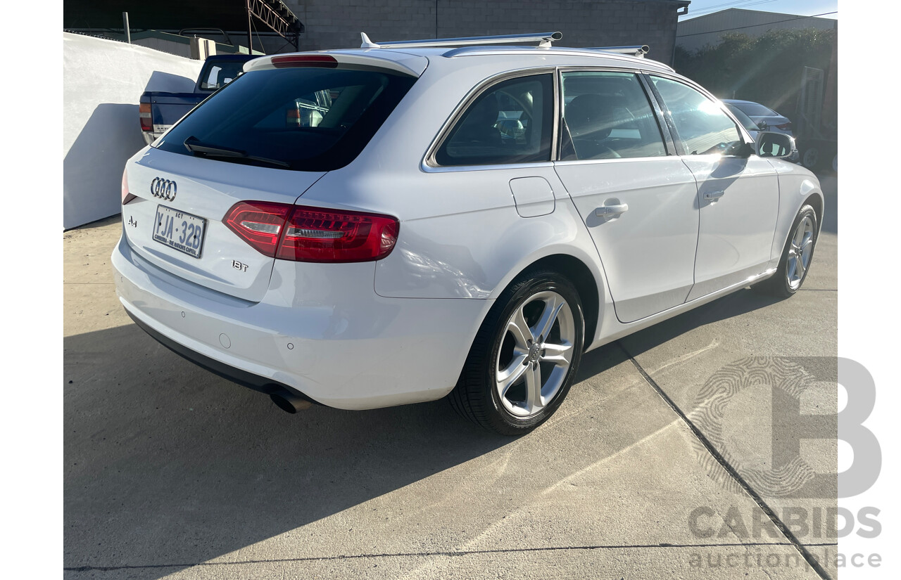 5/2012 Audi A4 1.8 TFSI Avant B8 (8K) MY12 4d Wagon White 1.8L
