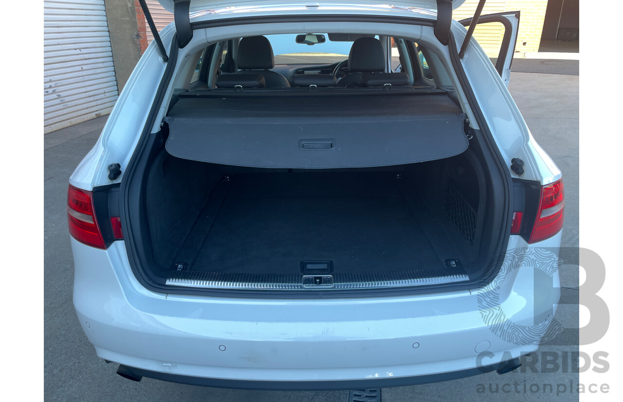 5/2012 Audi A4 1.8 TFSI Avant B8 (8K) MY12 4d Wagon White 1.8L