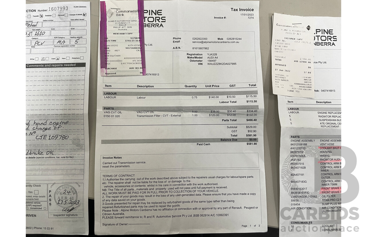 5/2012 Audi A4 1.8 TFSI Avant B8 (8K) MY12 4d Wagon White 1.8L