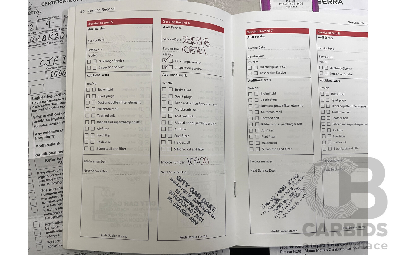 5/2012 Audi A4 1.8 TFSI Avant B8 (8K) MY12 4d Wagon White 1.8L