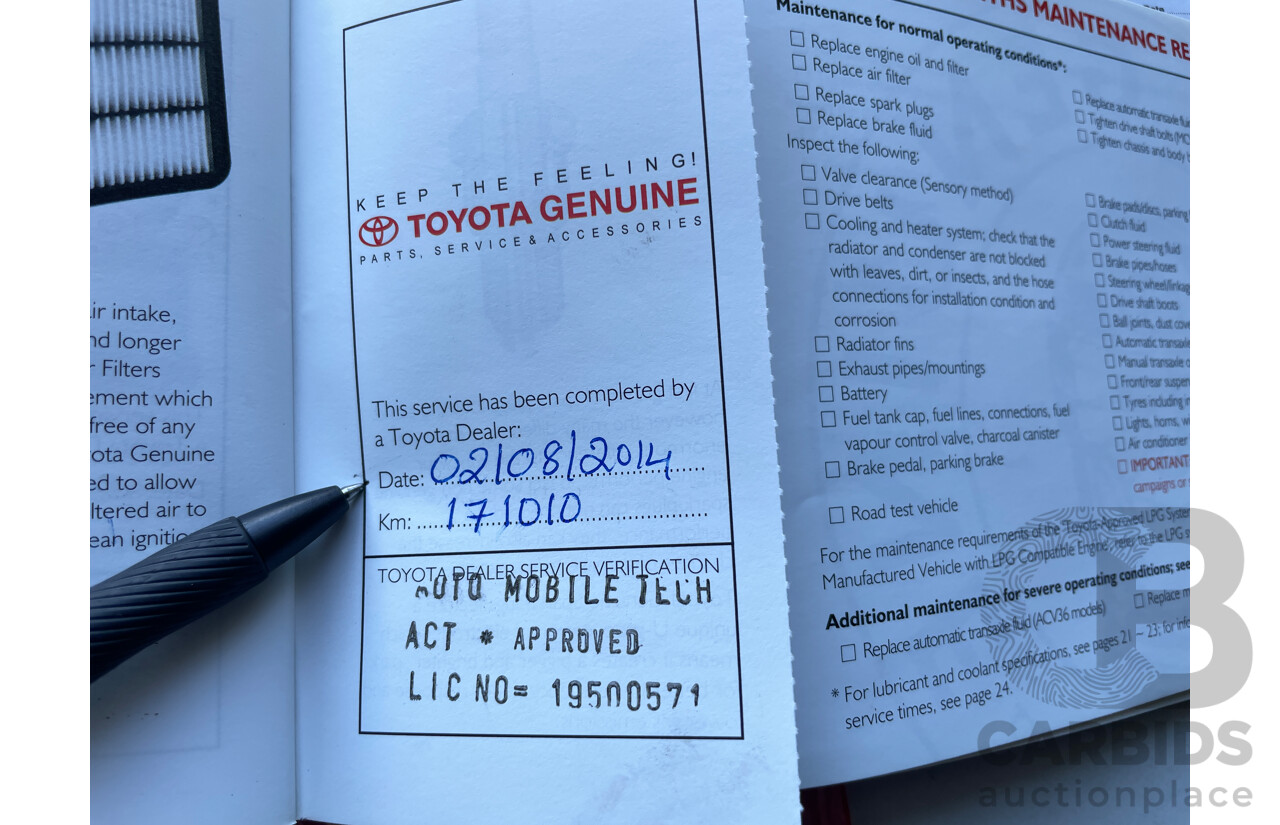 8/2003 Toyota Camry Altise MCV36R 4d Sedan Silver 3.0L
