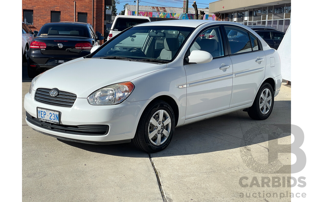 2/2007 Hyundai Accent 1.6 MC 4d Sedan White 1.6L