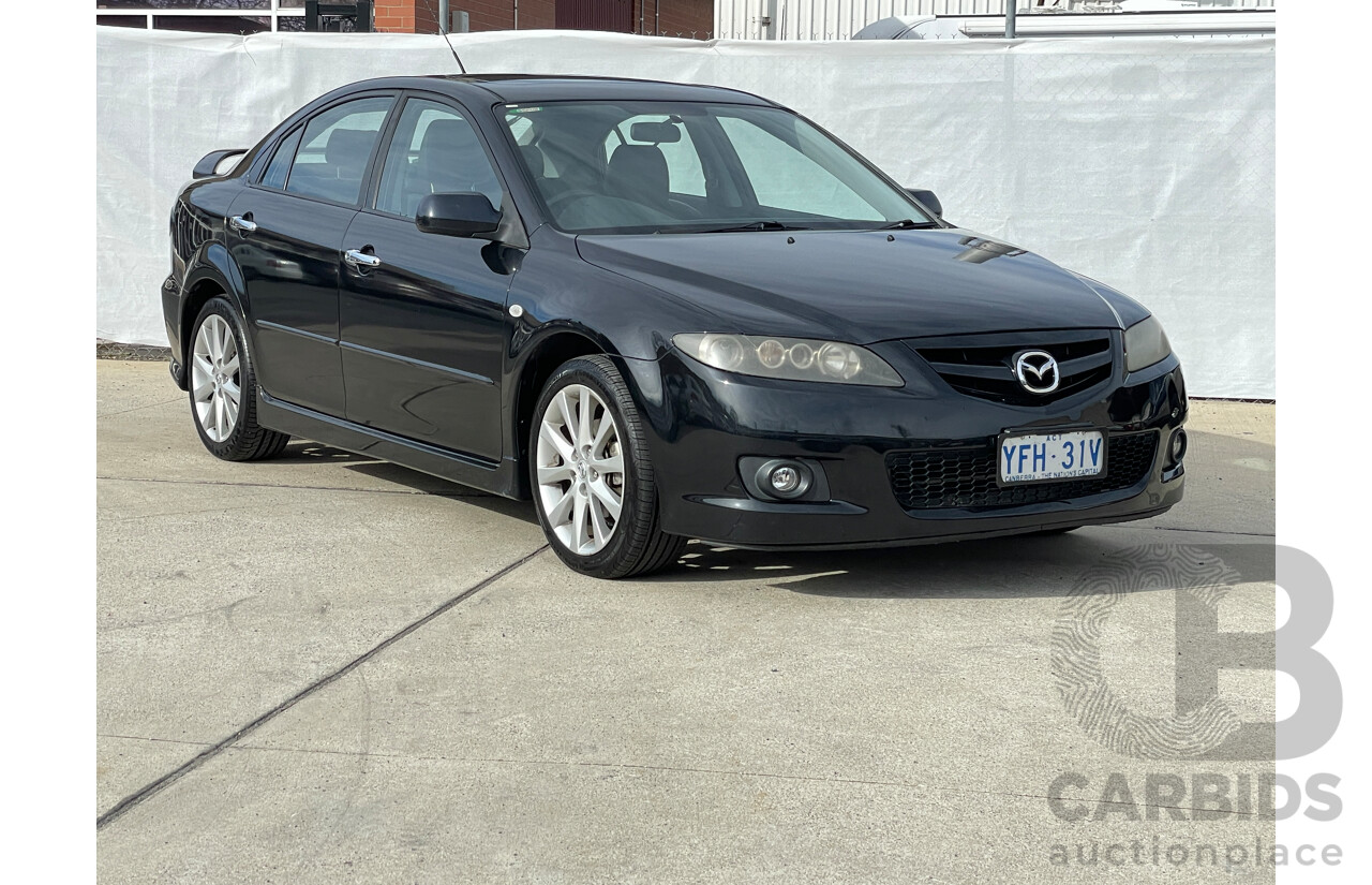 10/2007 Mazda Mazda6 Luxury Sports GG 05 UPGRADE 5d Hatchback Black 2.3L
