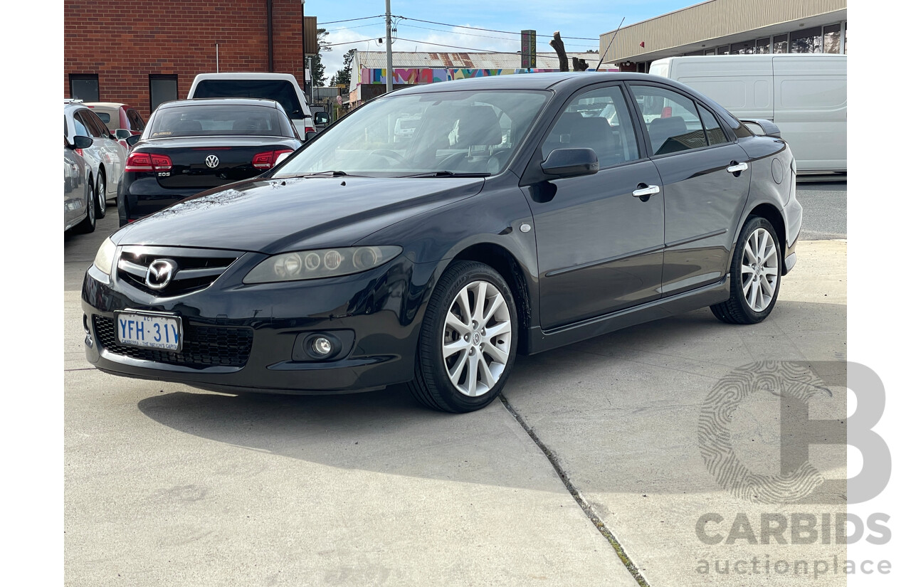 10/2007 Mazda Mazda6 Luxury Sports GG 05 UPGRADE 5d Hatchback Black 2.3L