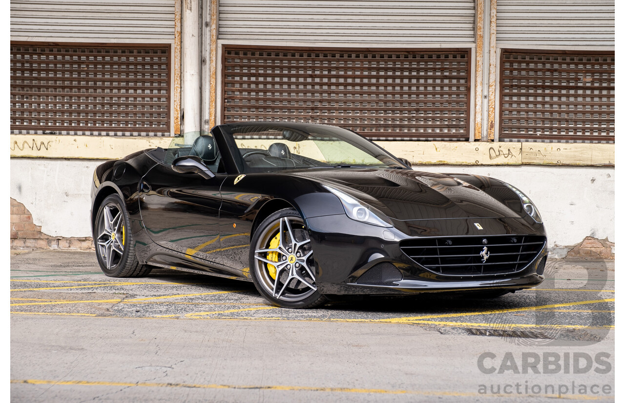 7/2015 Ferrari California T 2d Convertible Nero Daytona Black Twin Turbo V8 3.9L