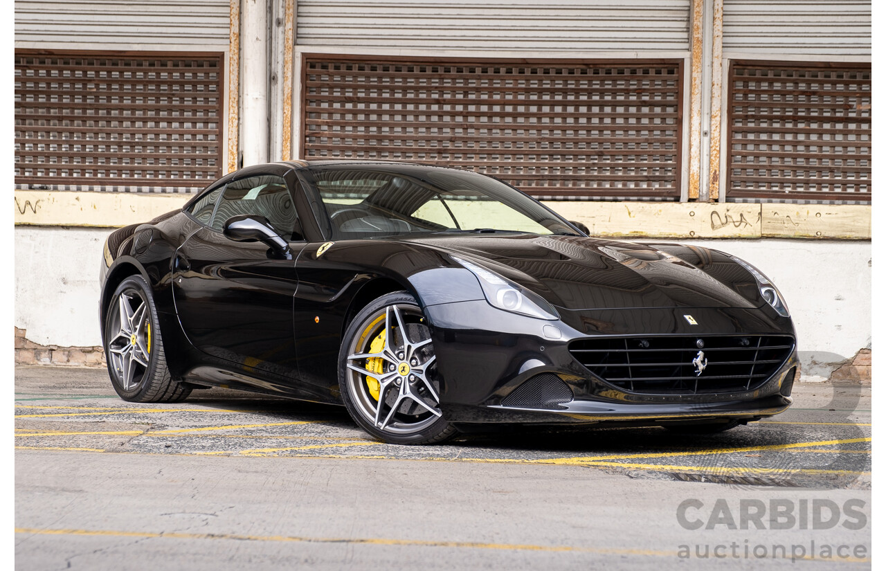 7/2015 Ferrari California T 2d Convertible Nero Daytona Black Twin Turbo V8 3.9L
