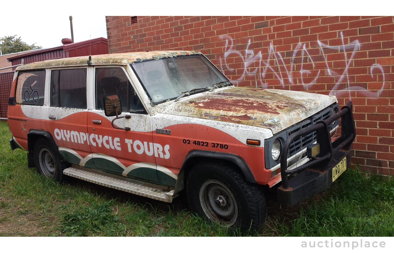 8/1981 Nissan Patrol Deluxe (4x4) Diesel 4d Wagon White 3.2L