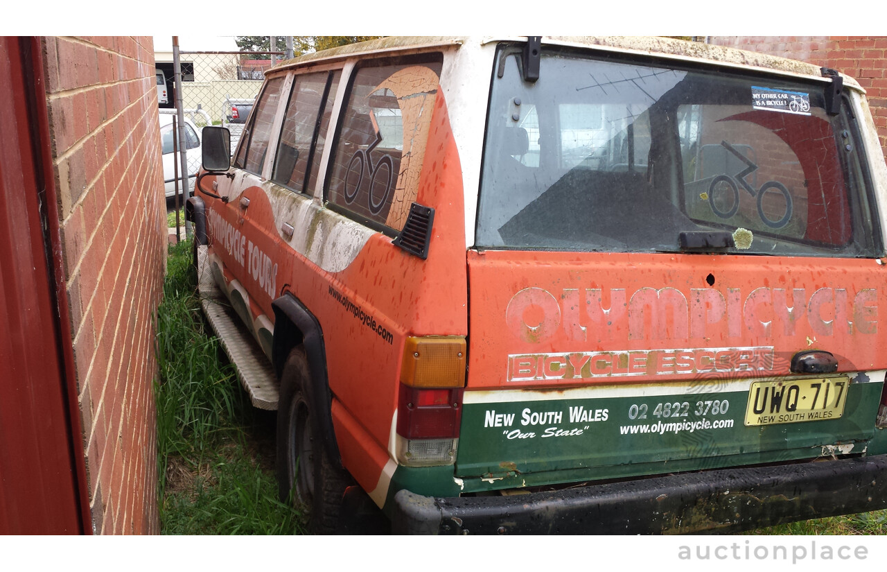 8/1981 Nissan Patrol Deluxe (4x4) Diesel 4d Wagon White 3.2L