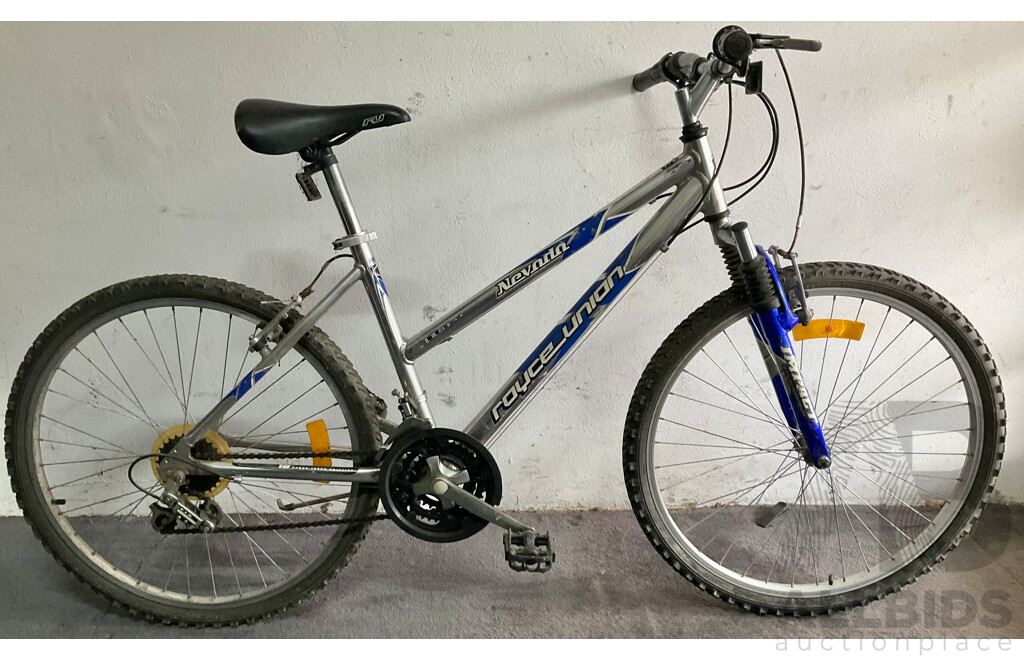 Nevada Royce Union, 18 Inch Aluminium Frame Mountain Bikes, Lot of Two