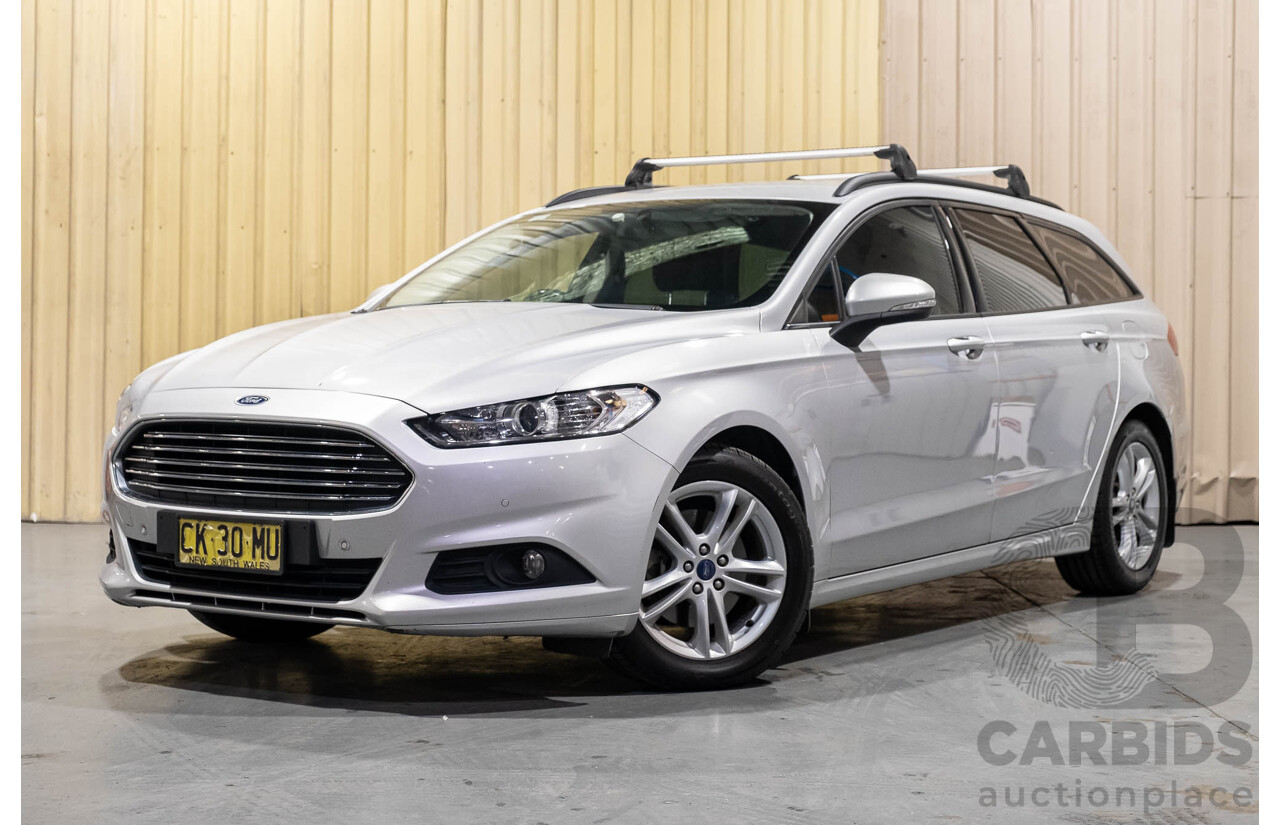 8/2016 Ford Mondeo Ambiente MD 4d Wagon Moondust Silver Turbo 2.0L
