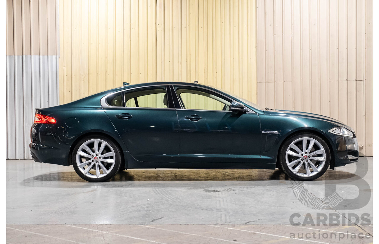 4/2014 Jaguar XF 3.0D S MY13 4d Sedan British Racing Green Metallic Turbo Diesel 3.0L