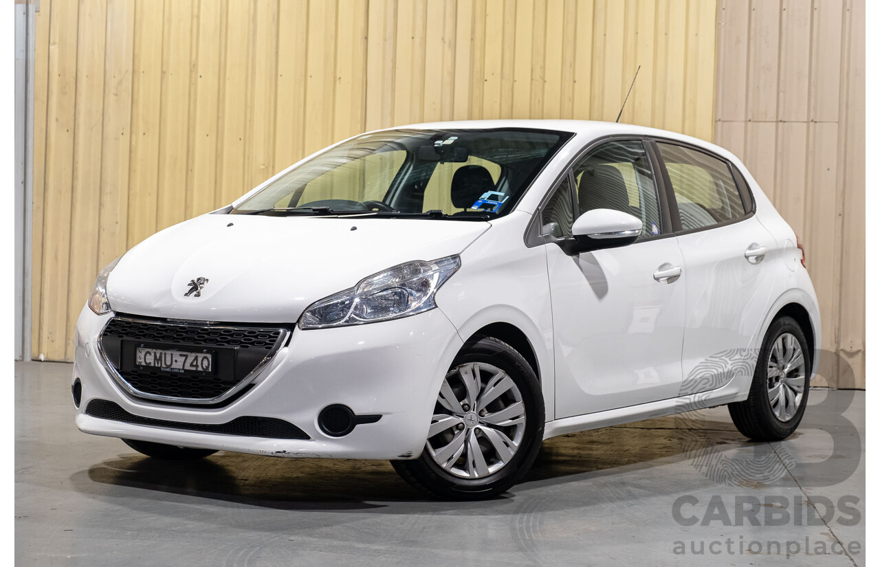 4/2013 Peugeot 208 Active 5d Hatchback White 1.6L